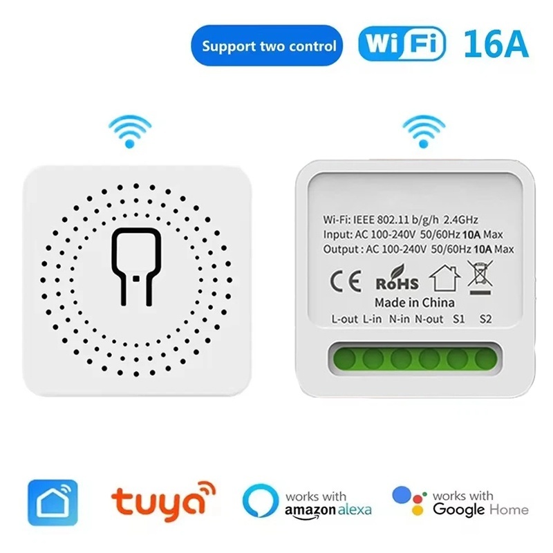 Home Automation Diy Kit - مفتاح ذكي صغير Tuya Zigbee 16A