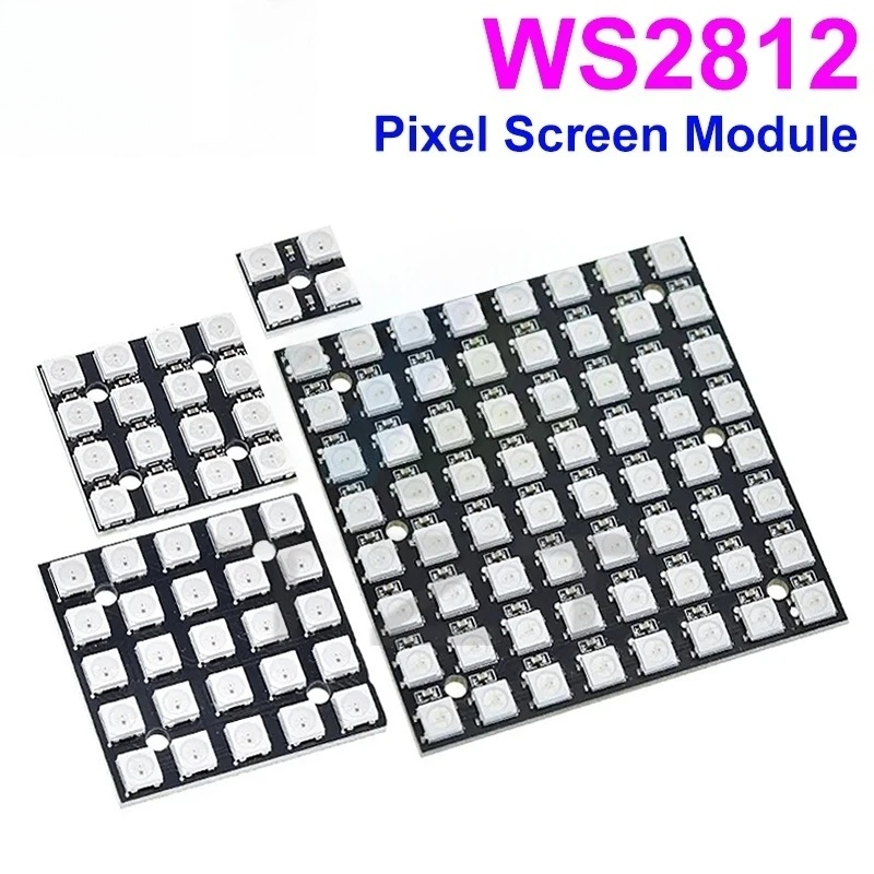 جديد WS2812 LED 5050 RGB 8x8 L - مراجعة Rgb Led Matrix 8X8 وسعره