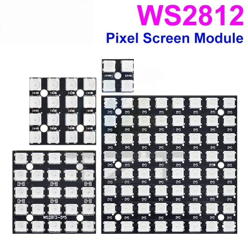 جديد WS2812 LED 5050 RGB 8x8 L - مراجعة Rgb Led Matrix 8X8 وسعره